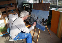 B. Lutz im Atelier